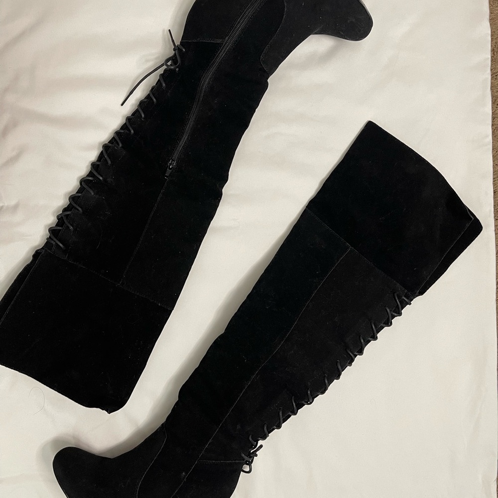 Black Over-the-Knee Women's Boots